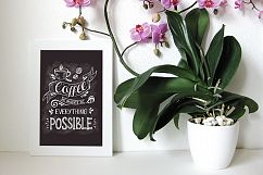 Set of Banners with coffee quotes. Product Image 3