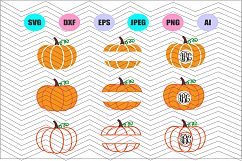 Pumpkin Svg Vector File Silhouette Cricut Design Vinyl Decal Product Image 1