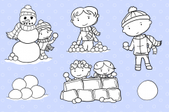 Holiday Snowball Digital Stamps Product Image 3