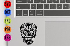 Sugar Skull SVG  Cutting File  Product Image 2