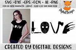 Love Horror Movies SVG for Silhouette, Cricut, Scan N Cut Product Image 1