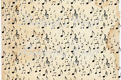Music notes scrapbook paper, vintage music digital paper, digital notes paper, vintage notes digital paper,vintage notes backround paper Product Image 2