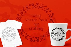 Halloween Wreaths Vector Pack Product Image 5