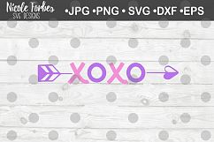 XOXO Valentine&#039;s Day SVG Cut File Product Image 1