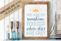 You Are My Sunshine Subway Art svg Product Image 1