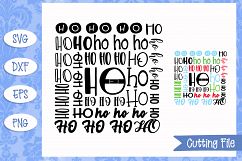 Ho Ho Ho Subway Art SVG Cut File Product Image 1