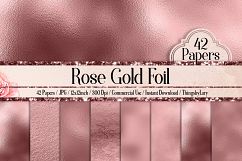 42 Rose Gold Foil Texture Papers Product Image 1