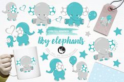 Boy Elephants graphics and illustrations Product Image 1