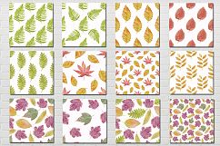 Autumn leaf fall. Watercolor. Product Image 5