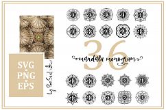 Mandala Monogram. EPS, PNG, SVG Product Image 1