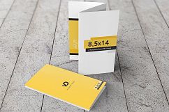 8.5 x 14 Z-Fold Brochure Mockups Product Image 1