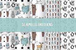 Animals &amp; patterns for baby nursery Cute baby illustrations Product Image 5