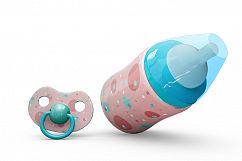 Baby Bottle and Pacifier Vol.2 Mockup Product Image 9