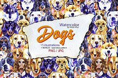 Watercolor dogs Product Image 1
