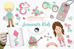 summer kids graphics and illustrations Product Image 1