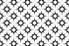 15 monochrome star patterns (EPS, AI, SVG, JPG 5000x5000) Product Image 2