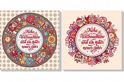 Frohe Weihnacht. Neues Jahr. Congratulations in German language. Happy Christmas in Deutschland. Product Image 15