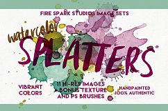 Watercolor Splatters Product Image 1