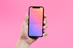 Isolated iPhone X Mock-up Product Image 3