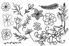 Handsketched floral elements. VOL2 Product Image 7