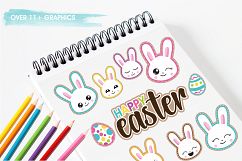 Easter bunny emoji graphics and illustrations Product Image 3