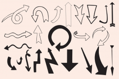 90 Hand Drawn Arrows Product Image 2