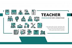 Teacher Education Landing Header Vector Product Image 1