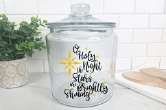 O Holy Night SVG - Christmas SVG Cut File - DXF PNG EPS JPG Product Image 9