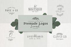 Premade Logo bundle laurel feminine templates Product Image 1