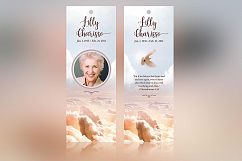 Heaven Memorial Bookmarker Template Product Image 1