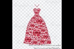 100 Diamond Bridal Dress Clip Arts, Diamond Wedding Gowns Product Image 2