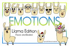 Animal Clipart-llama Clipart-Emotions Clipart-Cartoon-Sticker Clipart-Digital-Llama-alpaca Art-Funny-Digital Llama-Llama Drama-Commercial Product Image 1