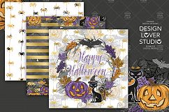 Happy Halloween digital paper pack Product Image 6