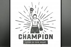 15 Vintage Boxing Emblems Product Image 2