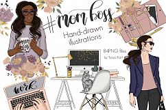 Mom Boss Hand Drawn Illustrations Product Image 1