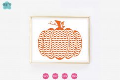 Chevron Pumpkin svg Product Image 1