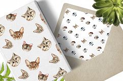 Cat watercolor patterns  Product Image 5