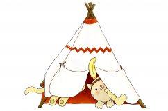 Native Indian Cats | CLIP ART | 7 PNG/JPEG illustrations Product Image 8