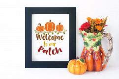 Welcome to our Patch SVG - Fall SVG Cut File - DXF EPS PNG Product Image 3