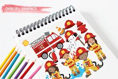 Little Firefighters graphics and illustrations Product Image 3