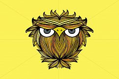 Owl - Freehand Creative Linear Graphic Artistic Composition Product Image 1