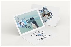 ETERNITY: navy &amp; blue watercolor floral collection Product Image 11
