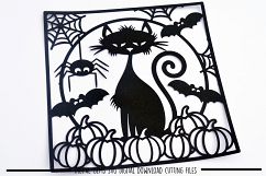 Halloween paper cut SVG  DXF  EPS files Product Image 2