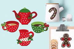 Christmas Tea Party Graphic Illustrations Product Image 2