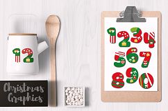 Christmas Numbers Graphics Clip Art Product Image 2
