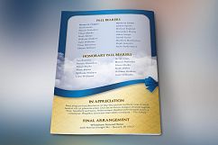 Blue Ribbon Funeral Program Template Product Image 4
