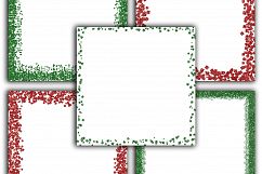 Christmas Glitter Borders Digital Paper Product Image 4