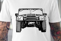 Hummer H1 US Military truck svg png dxf eps files Product Image 2