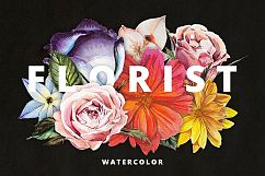 Florist: Watercolor Flowers Set Product Image 1