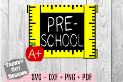 Preschool Grade Ruler Frame, Back to School Product Image 1